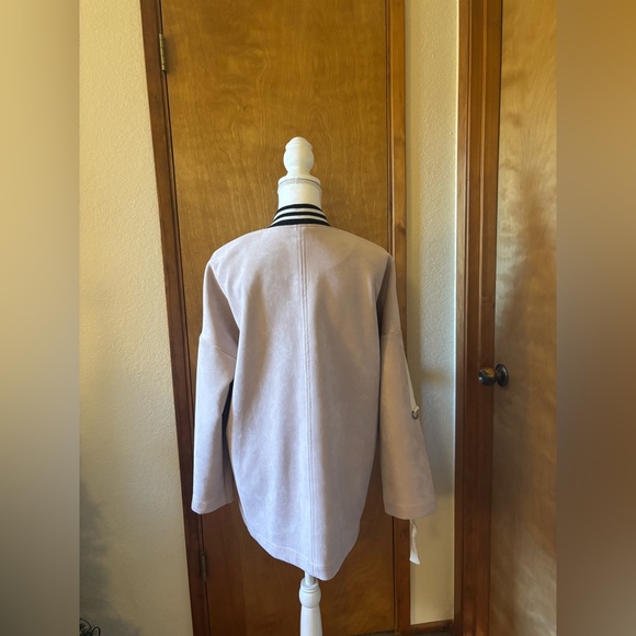 POL Women's Cream Lightweight Varsity Jacket - Picture 5 of 11